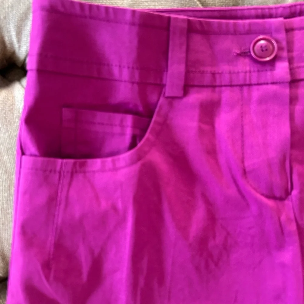 Trina Turk Pink Tailored Bermuda Shorts - Picture 7 of 8